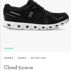 Brand new on cloud shoes